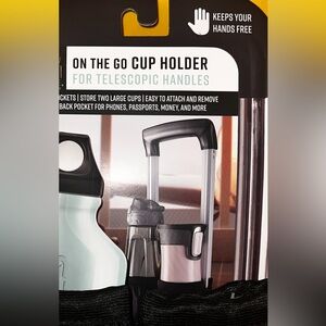 G-FORCE Black Luggage Travel Double Cup Holder